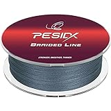 Pesidx Braided Fishing Line, Abrasion Resistant Braided Lines, High Sensitivity and Zero Stretch, 4 Strands to 8 Strands with Smaller Diameter