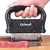 Ccfoud Meat Tenderizer, 48 Stainless Steel Ultra Sharp Needle Blade Tenderizer for Tenderizing Steak, Beef with Cleaning Brush,Durable Baking Kitchen Accessories
