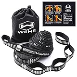 Hammock Straps Extra Strong & Lightweight,36 Loops, 2000LBS Breaking Strength,100% No Stretch Polyester,Tree Friendly,Quick&Easy Setup Best Suspension System