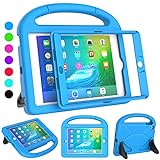 SUPLIK iPad Mini 1/2/3 Case for Kids, Built-in Screen Protector Durable Shockproof Protective Cover with Handle Stand for 7.9 inch Apple iPad Mini 1st/2nd/3rd Generation, Blue