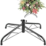 CCINEE Metal Christmas Tree Stand, Universal Folding Xmas Tree Stand 15.7 Inch Replacement Tree Stand Base for 3 Ft to 6 Ft Christmas Artificial Trees Fake Tree, Green