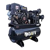 HPDAVV Gas Driven Piston Air Compressor 13HP - One Stage - 30 Gal Tank - 43.5cfm @ Max 125psi - 420CC Engine - for Service Trucks Fit for Ford F-150 Truck Bed