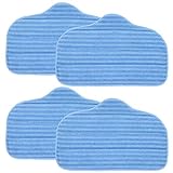 FUSHUANG 4 Pack A275-020 Microfiber Cleaning Pads Compatible with McCulloch MC1275 and Steamfast Canister steam Cleaner Models SF-275, SF-370