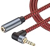 Headphone Extension Cable 10 ft 3.5mm Extension Cable Male to Female 4 Pole Aux Audio Mic Extender TRRS Mini Jack Stereo Cord GESSEOR Long 3.5mm TRRS Cable for Headphones with Mic, Speakers