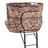 Guide Gear 20' 2-Man Ladder Tree Stand with Hunting Blind Climbing Hunt Seat, Hunting Gear Equipment Accessories