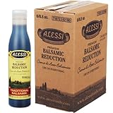 Alessi Balsamic Vinegar Reduction, Autentico from Italy, Ideal on Caprese Salad, Fruits, Cheeses, Meats, Marinades, Traditional Balsamic (Traditional Balsamic, 8.5 Fl Oz (Pack of 6))