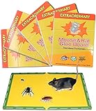Mouse Glue Trap, Extra Large Rat Glue Traps, New Version Strongly Adhesive, Best Peanut Butter Scented Mouse Traps Glue Board for Mice & Rodent &Pests & Bug & Ant & Spider 5 Pack