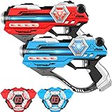 Laser Tag Guns Set of 2 Laser Tag with Digital LED Score Display Vests for Teens, Family and Adults Fun,Birthday Gift Toys for Kids Ages 6 7 8 9 10 11 12+Year Old Boy & Girls
