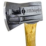 Chopper Wooden Axe - # 1 Splitting Maul Axe – Powerful Log Splitting Action – Spring Activated Levers Separate Wood – 6.25# Cast Iron Head – 32” Hickory Handle – Camping, Wood Stoves and Firewood