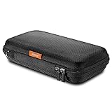 GLCON Portable Protection Hard EVA Case for External Battery,Cell Phone,GPS,Hard Drive,USB Charging Cable,Carrying Bag Mesh Inner Pocket,Zipper Enclosure,Durable Exterior,Universal Travel Pouch Bag