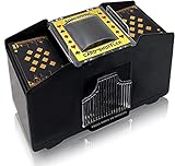 Nileole 1-4 Decks Automatic Card Shuffler, Battery-Operated Electric Shuffler for UNO,Phase10, Texas Hold'em, Poker, Home Card Games, Blackjack, Home Party Club Game