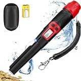 Metal Detector Pinpointer, KAIWEETS IP68 Fully Waterproof Handheld Pin Pointer Wand with LCD Screen, 360° Detection Pinpointing Finder Probe for Treasure Hunting, 3 Alert Modes, Anti-Lost Alarm