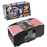 Cool Chimpanzee Automatic 2-Deck Card Shuffler, Home Poker Games, Blackjack, Rummy, War, Texas Hold 'Em, PLO, Omaha, Stud and More