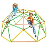 NAQIER 6FT Climbing Dome 2022 Upgraded Geometric Dome Climber for Kids Outdoor Jungle Gym Monkey Bars for Backyard Support 500LBS Indoor Climbing Toys for Toddlers 1-3