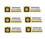 Mandala Crafts Car Anti-Theft Security Surveillance Camera Audio Video Recording Front Adhesive Window Sticker Decal (6)