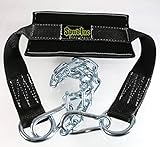 Spud Black Dip Belt with Chain and 2 Clips for Weightlifting, Strength Training, Bodybuilding Crossfit
