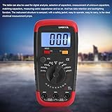 Capacitor Tester, Capacitance Meter, Portable Capacimeter, LCD Digital for Measuring for Test