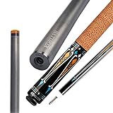 KONLLEN Carbon Fiber Pool Cue Stick Professional Cues (Full Carbon Technology Low Deflection Billiard Cue Stick,12.5mm,147cm)…