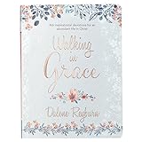 Walking in Grace | 366 Inspirational Devotions for an Abundant Life in Christ | Floral Softcover Devotional Gift Book for Women