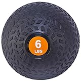 Signature Fitness Workout Exercise Fitness Weighted Medicine Ball, Wall Ball and Slam Ball​, Slam Ball​, 6 Pounds