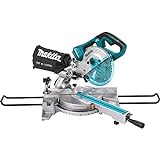 Makita XSL02Z 18V X2 LXT Lithium-Ion Brushless Cordless 7-1/2' Dual Slide Compound Miter Saw, Tool Only