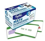 3rd Grade Math Flashcards: 240 Flashcards for Improving Math Skills (Place Value, Comparing Numbers, Rounding Numbers, Skip Counting, Multiplication & ... Fractions, Geometry) (Sylvan Math Flashcards)