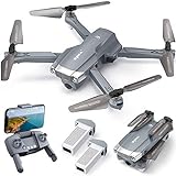 SYMA X500 4K Drone with UHD Camera for Adults, Easy GPS Quadcopter for Beginner with 56mins Flight Time, Brush Motor, 5GHz FPV Transmission, Auto Return Home, Follow Me, Light Positioning, 2 Batteries