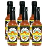 Dave's Gourmet Ghost Pepper Naga Jolokia Hot Sauce Full Flavored Exceptionally Hot - 6 Bottles