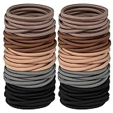Multy-Colored Hair Ties for Thick Hair, 120 PCS Large Hair Elastics, No Damage Ponytail Holders for Women, Men and Girls