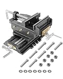 𝟒' Cross Slide Vise Drill Press Milling Vises, 4 in Jaw Width, 3.54 in Max Jaw Opening, 𝐗-𝐘 Compound Bench Mount Clamp Machine Vice Holder Clamping Tool for CNC Woodworking 2 way