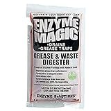 Enzyme Magic Grease & Waste Digester Cleans Slow/Clogged Drains, Urinals, Commodes, Beverage Towers, Grease Traps; Enzyme Formula Destroys Waste, Fat, Oil, Grease; Neutralizes Odors (4 Oz x 32-Pack)