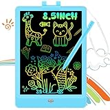 Decute Kids Toys LCD Writing Tablet with Stylus, 8.5in Erasable Toddlers Doodle Board, Reusable Drawing Pad for Kids, Educational Christmas Birthday Gift for 3 4 5 6 7 8 Girls Boys Toddler Blue