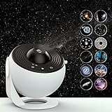 Sunbox Star Projector, 360 Degree Rotation Planetarium Projector Galaxy Projector Light with 12 Galaxy Discs Large Projection Area LED Lights for Bedroom Home Night Light for Kids Adults Gifts