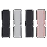 Phone Strap, CISID 4 Pcs Phone Finger Holder Back of Phone Grip with Stand Suitable for iPhone Samsung and Most Smartphones(Black Black Silver Rose Gold 4PCS)