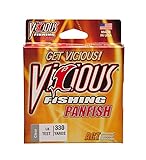 Vicious Panfish Fishing Line, 330-Yard/6-Pound, Lo-Vis Clear