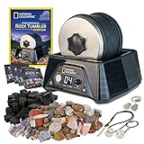 NATIONAL GEOGRAPHIC Professional Rock Tumbler Kit – Extra Large 2 Lb. Barrel with 3-Speed Motor & 9-Day Timer – Geology DIY Kits for Adults, Rock Collection Hobby, Great Educational STEM Science Kit