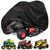 Riding Lawn Mower Cover, Eventronic 54“ Riding Lawn Tractor Cover Waterproof Heavy Duty Durable (420D-polyester oxford)