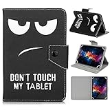 DETUOSI Universal 7.0 inch Tablet Case, 7 inch Tablet Cover, Travel Portable Protective Folio PU Leather Stand Shell Case【with 4 Fixed Rings】for All Kinds of 7.0-7.9 inch Android/iOS/Windows Tablet #2