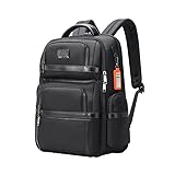 BOPAI Executive Multi-Function Travel Friendly Backpack for Men 15.6 inch Laptop Business Anti Theft Computer Rucksack Water Resistant Smart USB Charging Large Capacity Office Classic Black
