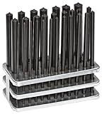 Fowler 52-482-028-0 Steel Transfer Punch Set with Index Stand, 28 Piece
