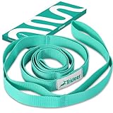 Trideer Stretching Strap Yoga Strap Yoga Band for Physical Therapy, 10 Loop Non-Elastic Yoga Straps for Stretching, Pilates, Exercise & Dancing, Stretch Band with Aesthetic Packaging for Women & Men