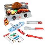 Melissa & Doug Rotisserie and Grill Wooden Barbecue Play Food Set (24 pcs)