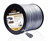 A ANLEOLIFE 5-Pound Heavy Duty Square .095-Inch-by-1280-ft String Trimmer Line in Spool, with Bonus Line Cutter