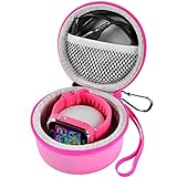 Case Compatible with VTech KidiZoom Smartwatch DX2, DX3, for Little Tikes Tobi/for Watch 2/ for Gizmo Watch, Kid Watches Carry Box for VTech Kidizoom Smartwatch DX and Accessories (Bag Only) - Pink