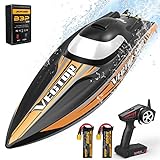 VOLANTEXRC Brushless Remote Control Boat VectorSR80 45MPH High-Speed RC Boats for Adults Ready to Run Waterproof Design Fast RC Boat with Self-Righting for Lake & River Toy Gifts (798-4 RTR)