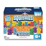Elmer’s Squishies Kids’ Activity Kit, DIY Squishy Toy Kit Creates 4 Mystery Characters, Kids Crafts and Art Supplies Christmas Gift for Kids,Stocking Stuffers, 24 Piece Kit