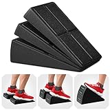 ZocoSquat Squat Wedge Set of 3-2x 8.5° Exercise Wedges for Squats + 1x 17° Squat Wedge Block - Configurable Slant Board - Lightweight EPP Slant Board for Calf Stretching - Home Gym Equipment