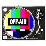 DJ Off Air #2 TV Test Pattern Scratch Pad 1200 Vinyl Memorabilia 12' inch Slip Mat Turntable Slipmat DJ Platter Pad x1