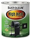 Rust-Oleum 7778502 High Brush On Paint Heat Protective Enamel, 32 Fl Oz (Pack of 1), Bar-B-Que Black