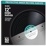 50 Vinyl Inner Sleeves with Rice Paper Anti-Static LP For 12' Records - Vinyl Inner Sleeves - Enjoy Crystal-clear, Protection, and Premium Quality | Record Inner Sleeves - 50 LP Inner Sleeves